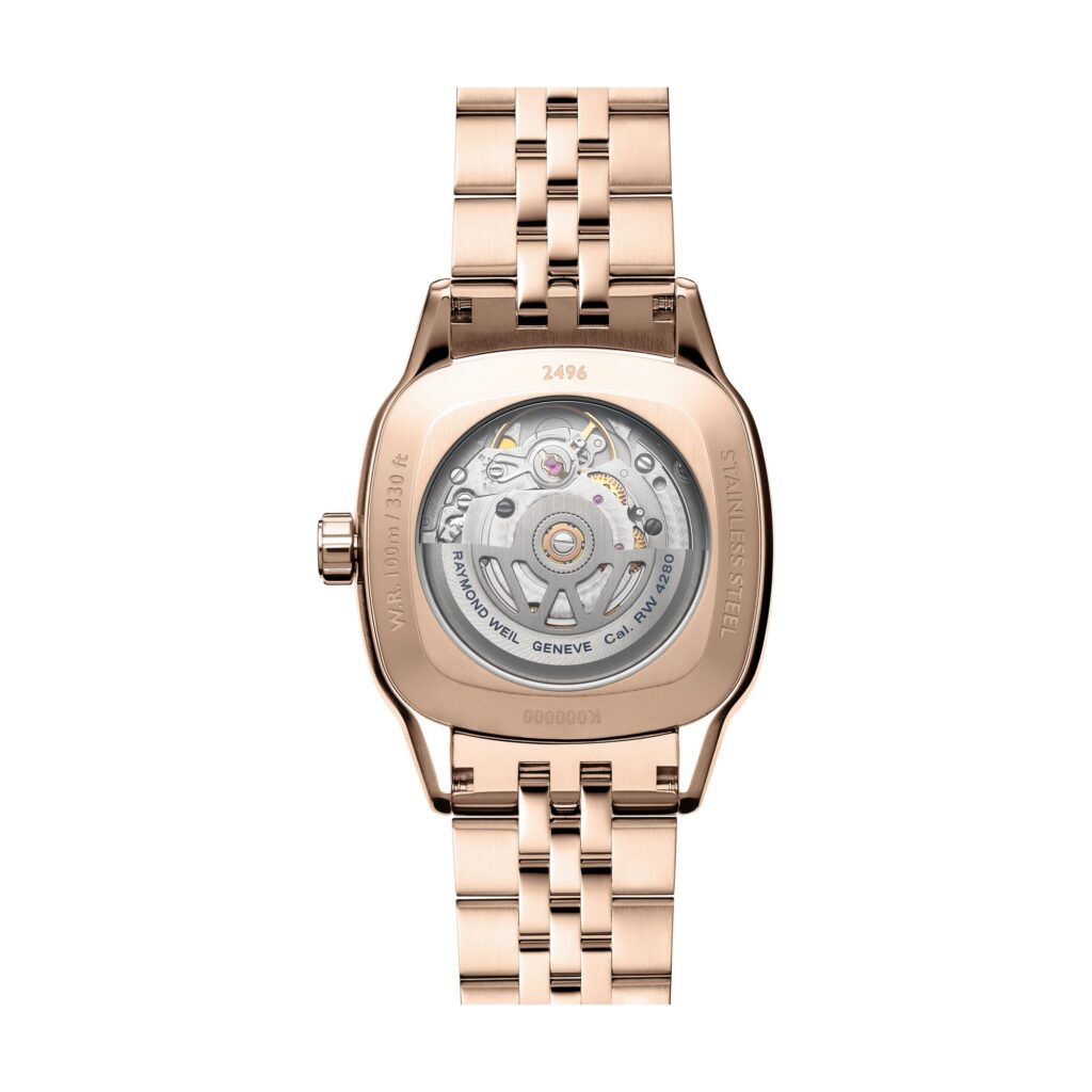 שעון ריימונד וייל RAYMOND WEIL Freelancer Ladies Automatic Moon Phase Cushion 2496-P5S-40051 – תמונה 3