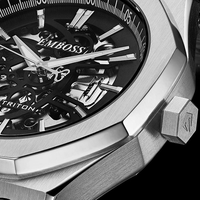 שעון אמבוס EMBOSS Triton Automatic EMTRMUSSBSB000 – תמונה 2