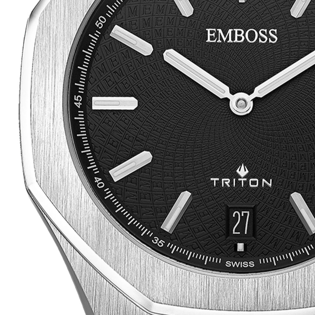 שעון אמבוס EMBOSS TRITON SLIM EMTRSLSSBMS000 – תמונה 2