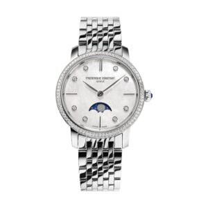 שעון פרדריק קונסטנט FREDERIQUE CONSTANT Classics Slimline Ladies Moonphase FC-206MPWD1SD6B
