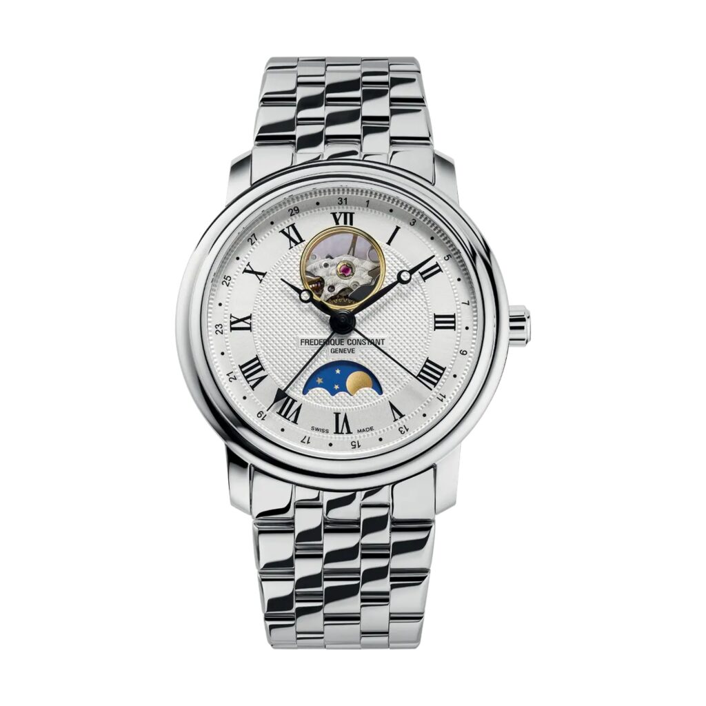 שעון פרדריק קונסטנט FREDERIQUE CONSTANT Classics Heart Beat Moonphase Date FC-335MC4P6B2