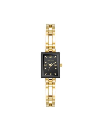 שעון נשים אנה קליין ANNE KLEIN Rectangular Case Bangle Bracelet Watch 10/4898BKGP