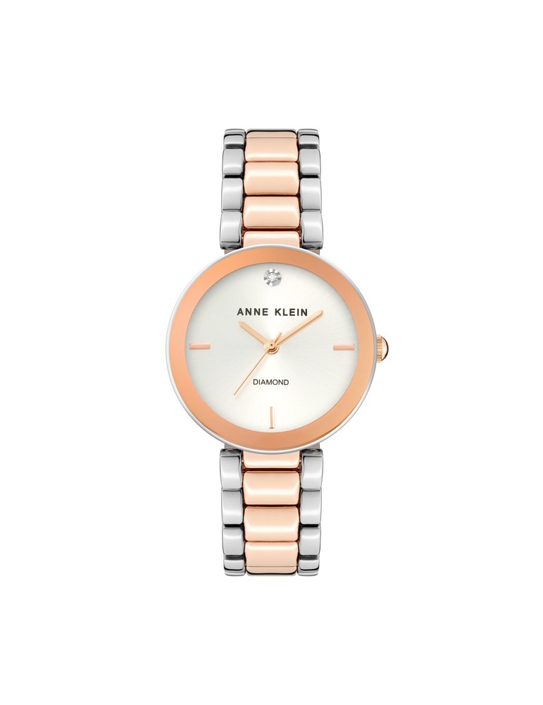 שעון נשים אנה קליין ANNE KLEIN Diamond Dial Bracelet Watch AK/1363SVRT