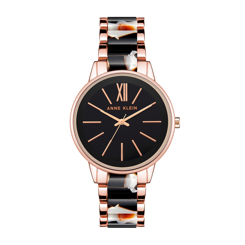 שעון נשים אנה קליין ANNE KLEIN AK/1412BTRG – לוח שחור