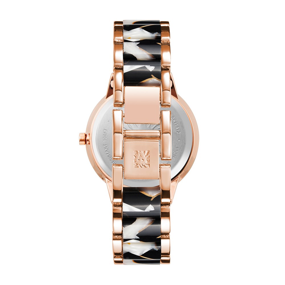 שעון נשים אנה קליין ANNE KLEIN AK/1412BTRG – לוח שחור – תמונה 2