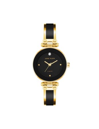 שעון נשים אנה קליין ANNE KLEIN Diamond Accent Bangle Watch AK/1980BKGB