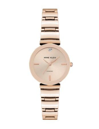 שעון נשים אנה קליין ANNE KLEIN Diamond Accented Classic Bracelet Watch AK/2434RGRG