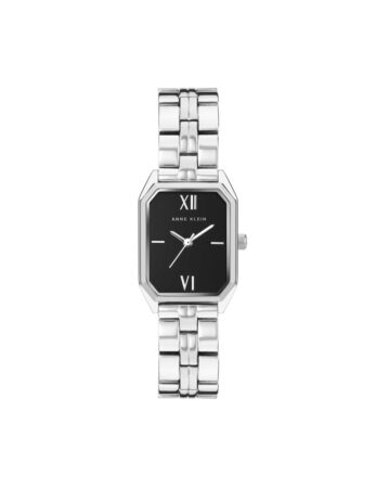 שעון נשים אנה קליין ANNE KLEIN Octagonal Shaped Metal Bracelet Watch AK/3775BKSV