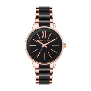 שעון נשים אנה קליין ANNE KLEIN AK/3878BKRG – לוח שחור