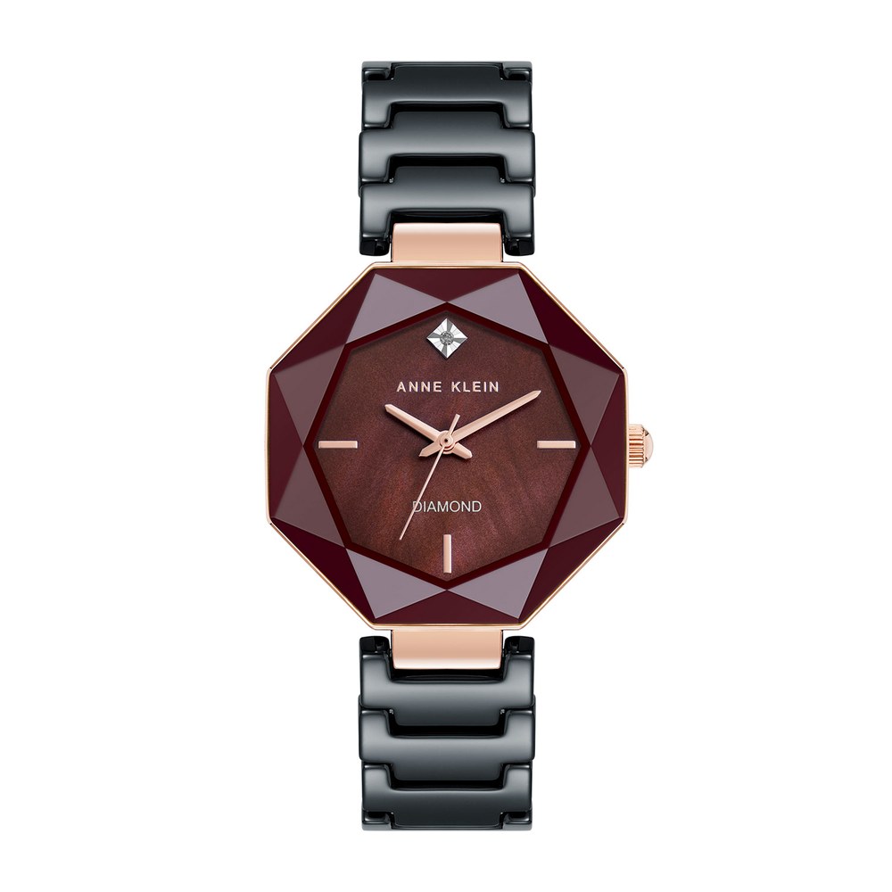 שעון נשים אנה קליין ANNE KLEIN AK/5064BYBK – לוח בורדו