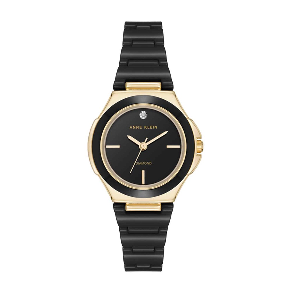 שעון נשים אנה קליין ANNE KLEIN AK/5112GPBK – לוח שחור