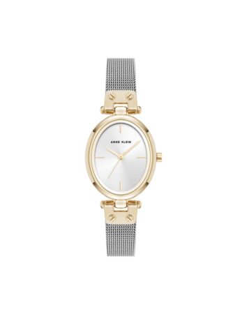 שעון נשים אנה קליין ANNE KLEIN Oval Mesh Bracelet Watch AK/5327SVTT