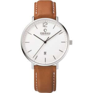 שעון גברים אובקו OBAKU Toft Cognac V181GDCWRZ