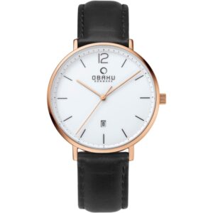 שעון גברים אובקו OBAKU Toft Coal V181GDVWRB