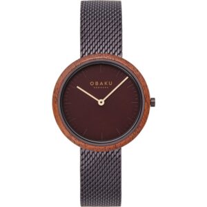 שעון נשים אובקו OBAKU Trae Lille Brunette V245LXNNMN