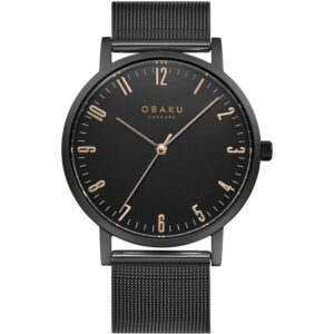 שעון גברים אובקו OBAKU Brink Charcoal V248GXBBMB