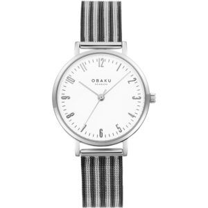 שעון נשים אובקו OBAKU Brink Lille Blackstripe V248LXCIMM
