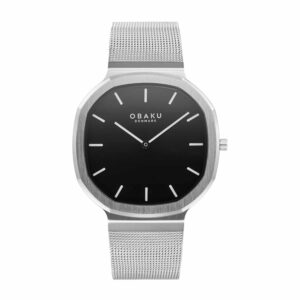 שעון גברים אובקו OBAKU Oktant Onyx V253GXCBMC