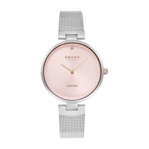 שעון נשים אובקו OBAKU Diamant Begonia V256LXCPMC