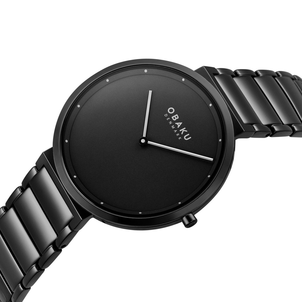 שעון גברים אובקו OBAKU Klip Dark V258GXBBSB – תמונה 2