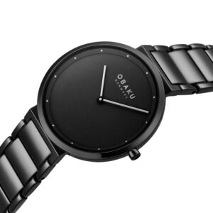 שעון נשים אובקו OBAKU Klip Lille Dark V258LXBBSB