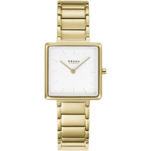 שעון נשים אובקו OBAKU Firkant Cider V259LXGISG