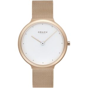 שעון נשים אובקו OBAKU Satin Lille Rose V269LXVWMV