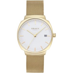 שעון נשים אובקו OBAKU Felt Lille Gold V273LDGWMG