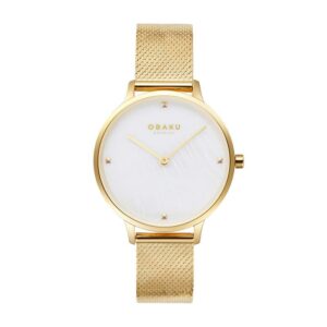 שעון נשים אובקו OBAKU Figen Gold V295LXGWHG
