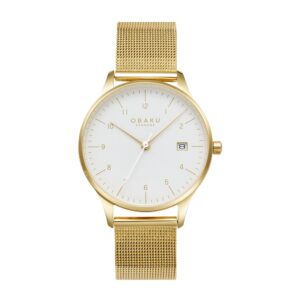 שעון נשים אובקו OBAKU Chia Lille Gold V298LDGWMG