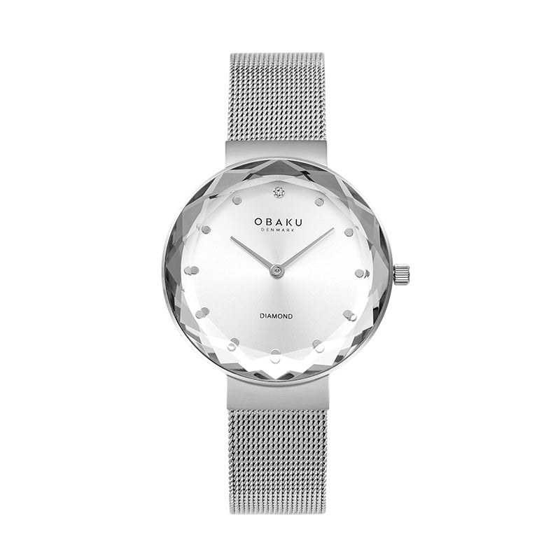 שעון נשים אובקו OBAKU Facet Steel V300LXCIMC