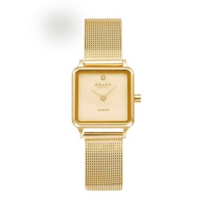 שעון נשים אובקו OBAKU Adamas Gold V301LXGGMG