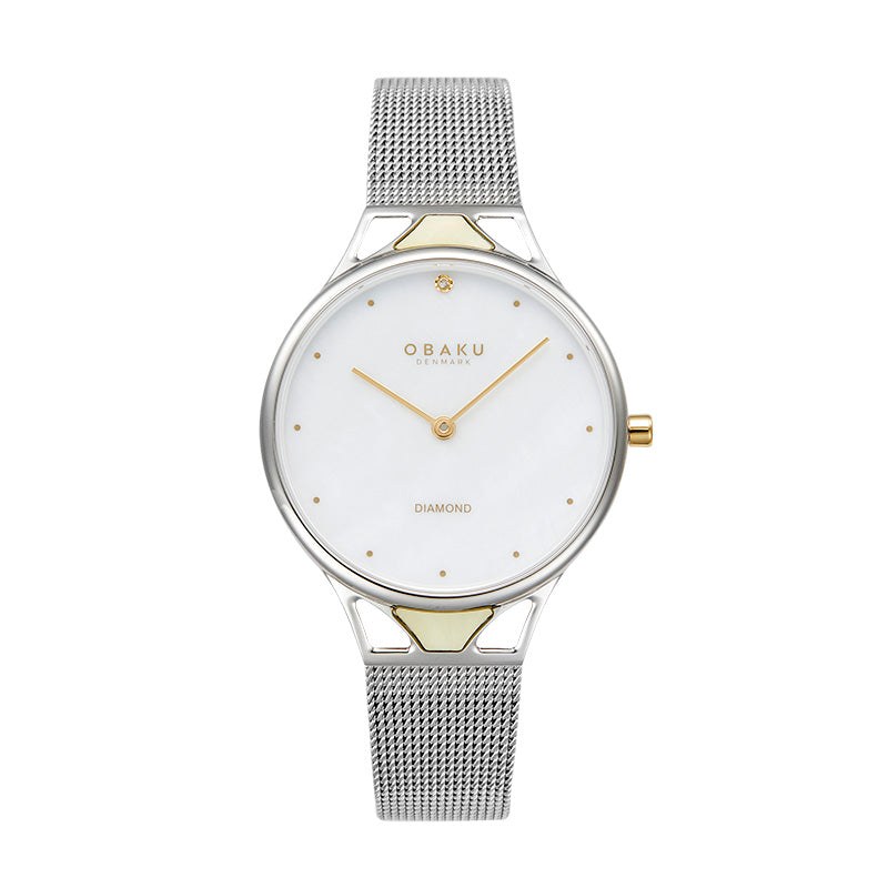 שעון נשים אובקו OBAKU Pergament Steel V302LXCWMC