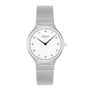 שעון נשים אובקו OBAKU Slank Lille Steel V306LXCWMC