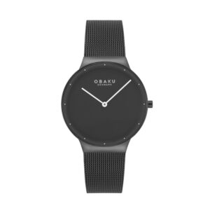 שעון נשים אובקו OBAKU Net Lille Charcoal V307LXBBMB