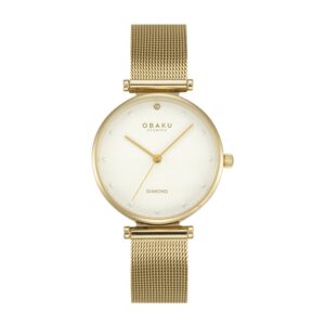 שעון נשים אובקו OBAKU Funkle Gold V310LXGWMG
