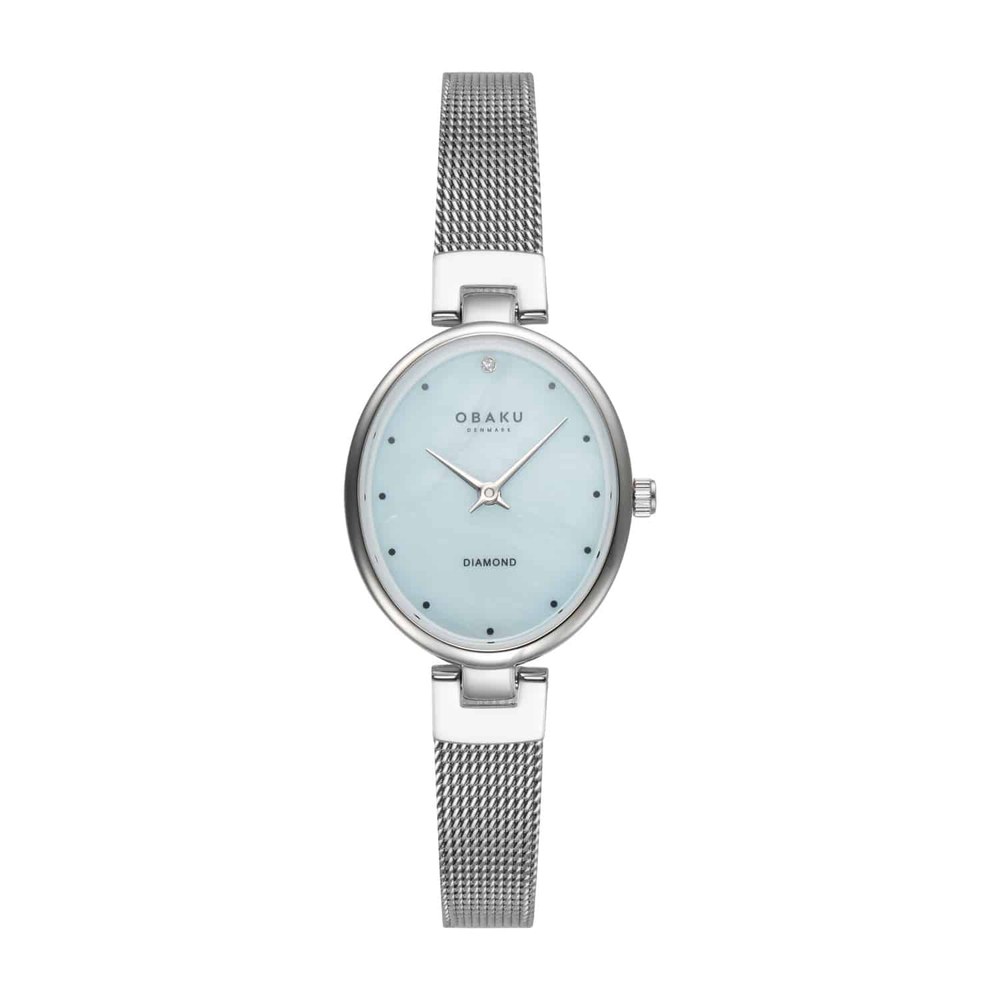 שעון נשים אובקו OBAKU Oval Sky V312LXCMMC
