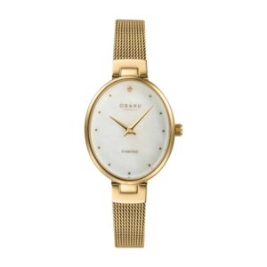 שעון נשים אובקו OBAKU Oval V312LXGWMG