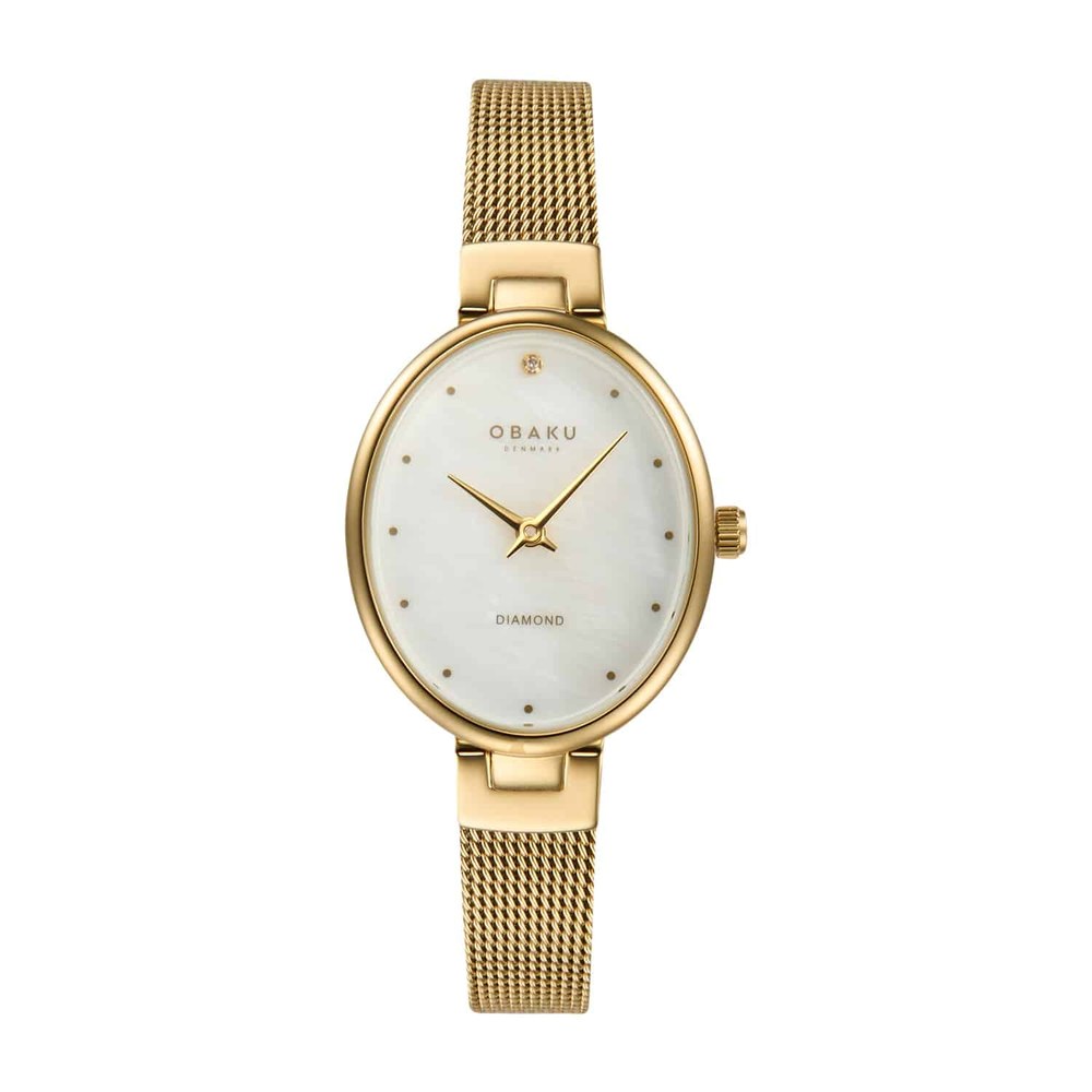 שעון נשים אובקו OBAKU Oval V312LXGWMG