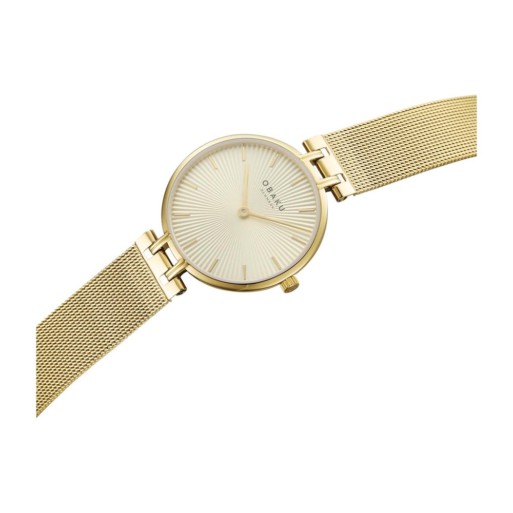 שעון נשים אובקו OBAKU Panel Gold V322LXGGMG – תמונה 2