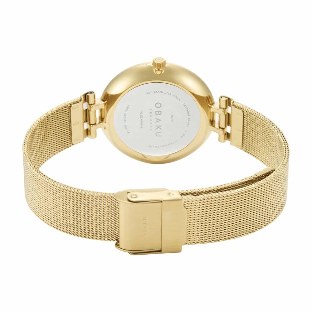 שעון נשים אובקו OBAKU Panel Gold V322LXGGMG – תמונה 3