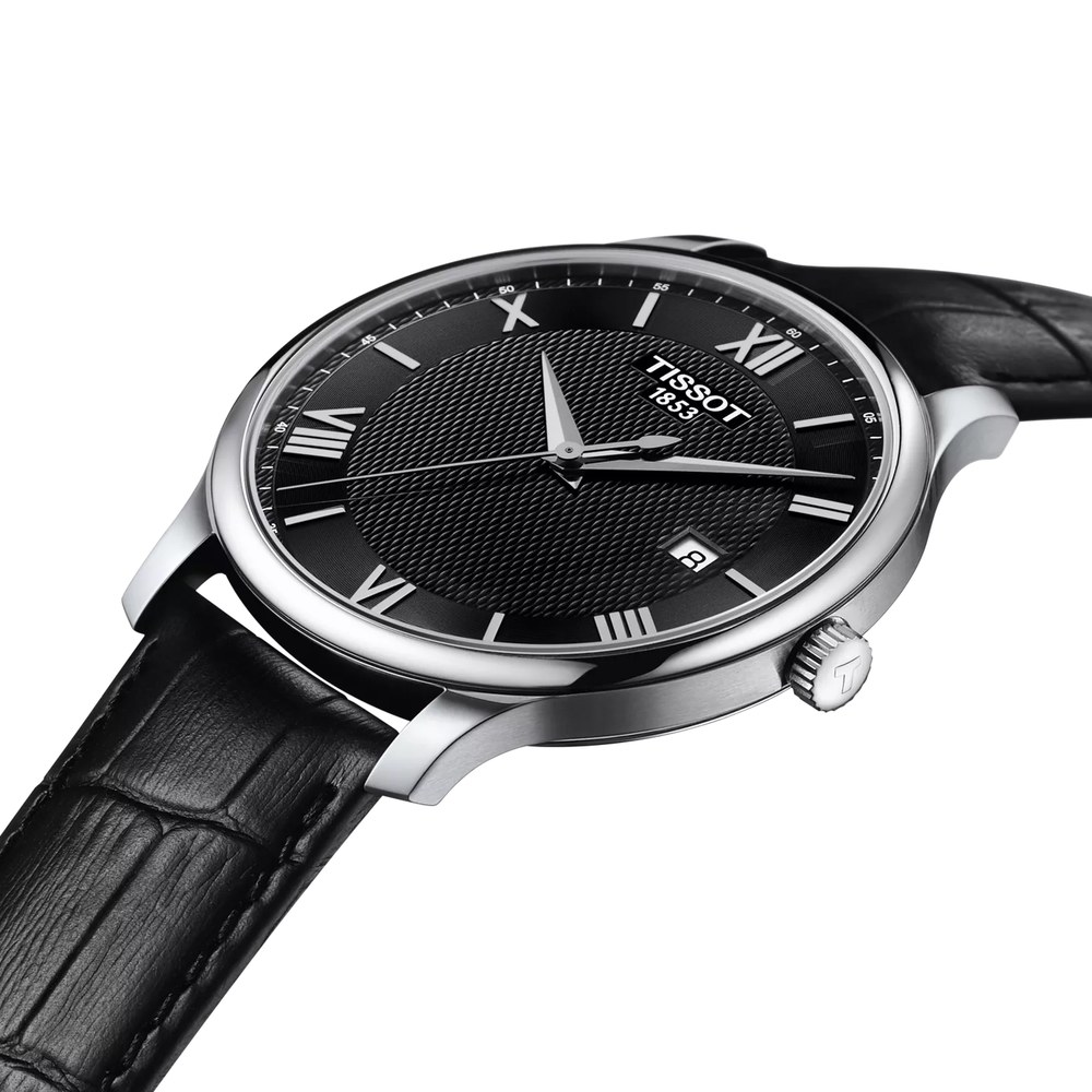 שעון גברים טיסו TISSOT Tradition 42mm T063.610.16.058.00 – תמונה 2