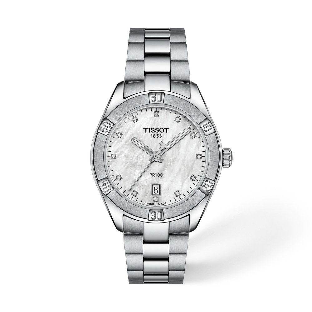 שעון נשים טיסו TISSOT PR 100 Sport Chic 36mm T101.910.11.116.00