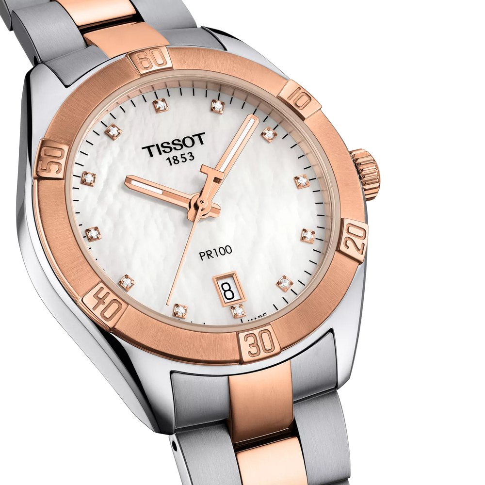 שעון נשים טיסו TISSOT PR 100 Sport Chic 36mm T101.910.22.116.00 – תמונה 2