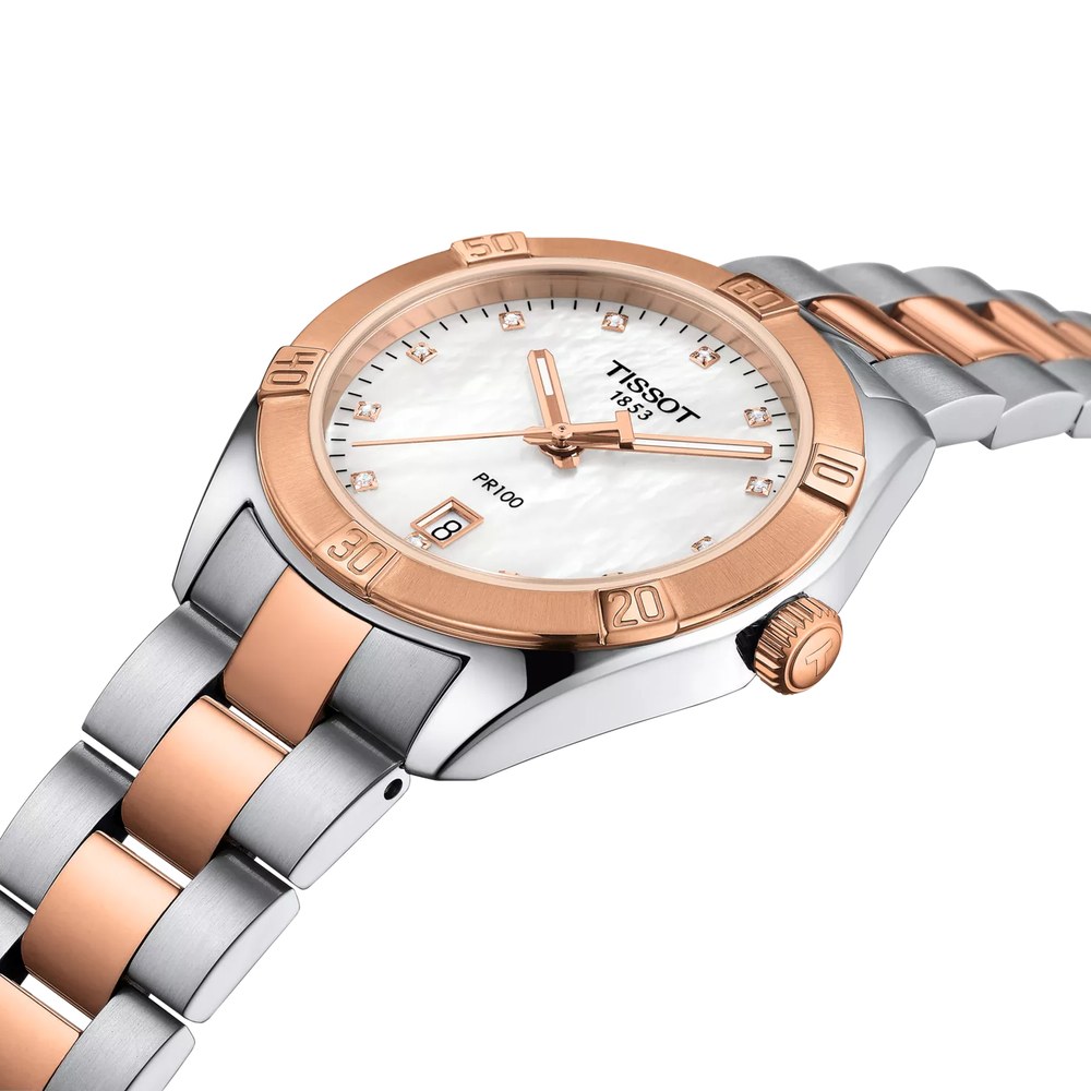 שעון נשים טיסו TISSOT PR 100 Sport Chic 36mm T101.910.22.116.00 – תמונה 3