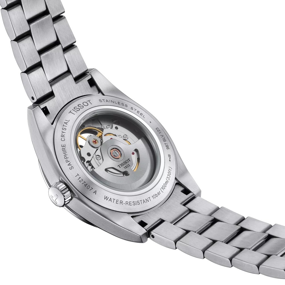 שעון גברים טיסו TISSOT Gentleman Open Heart 40mm T127.407.11.031.01 – תמונה 6