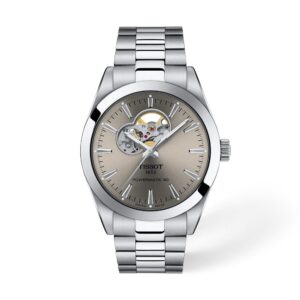 שעון גברים טיסו TISSOT Gentleman Open Heart 40mm T127.407.11.081.00