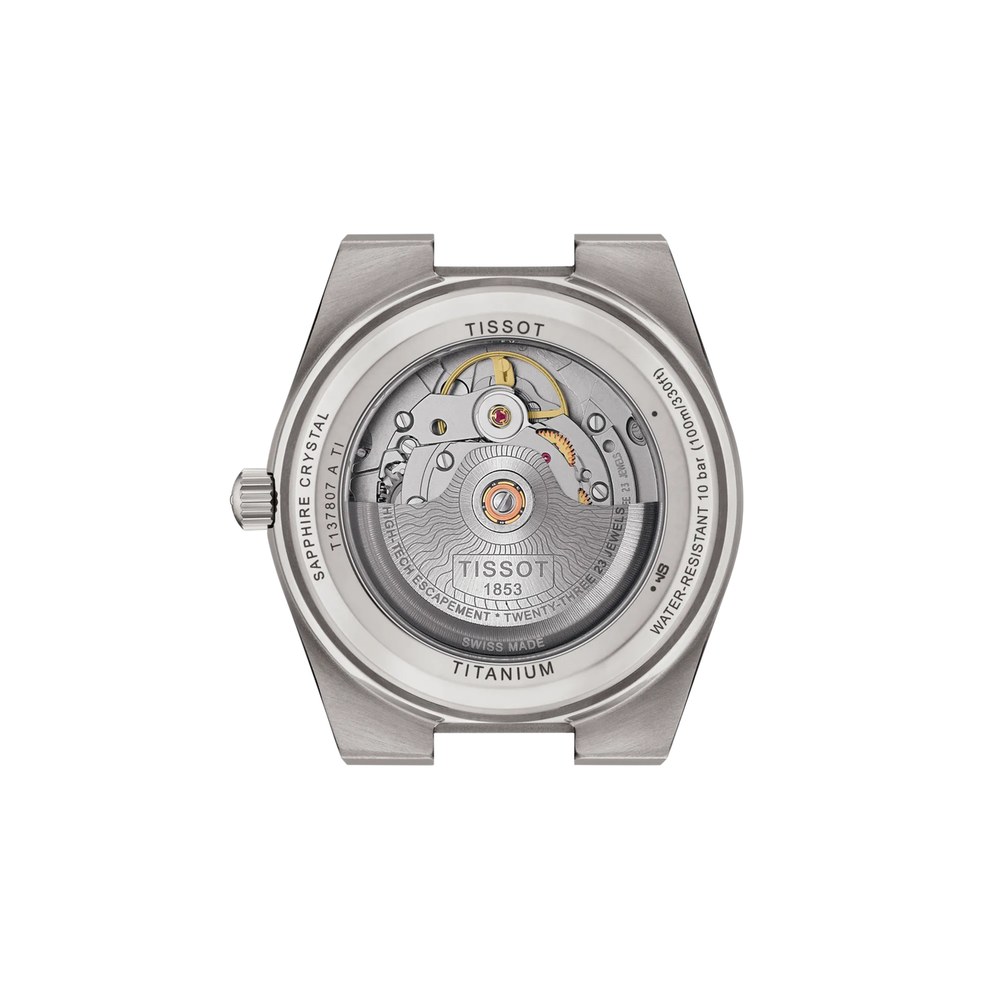 שעון גברים טיסו TISSOT PRX Titanium 38mm T137.807.44.041.00 – תמונה 3