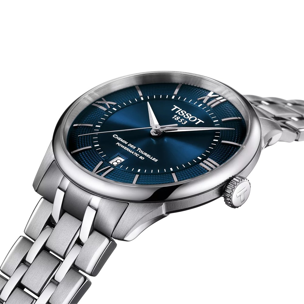 שעון גברים טיסו TISSOT Chemin des Tourelles Powermatic 80 39mm T139.807.11.048.00 – תמונה 4