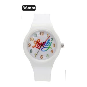 שעון ילדים ווגס Vegas 991600-19 – לבן, לוח Lovely מספרים, 36mm